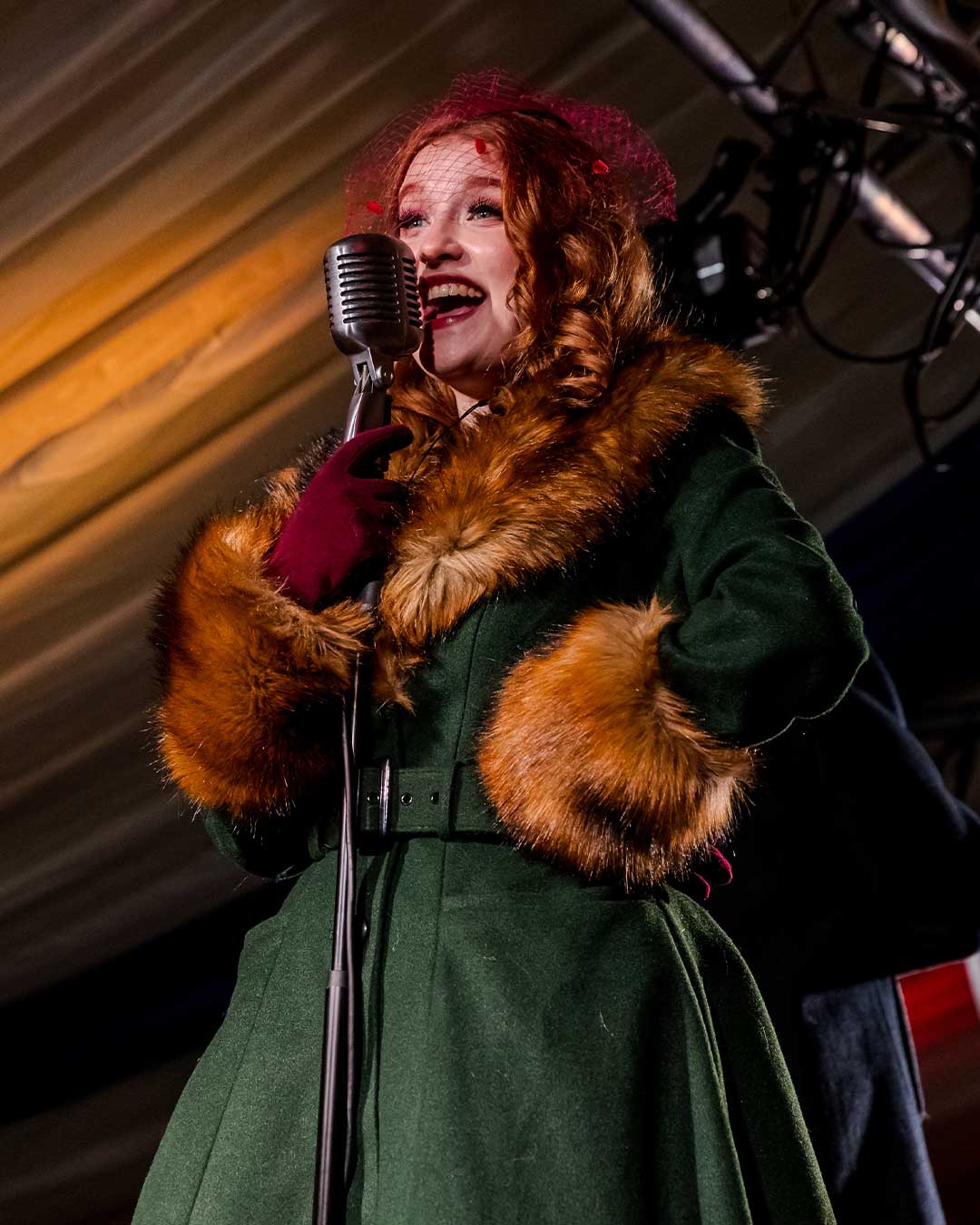 carollers at the polar express train ride